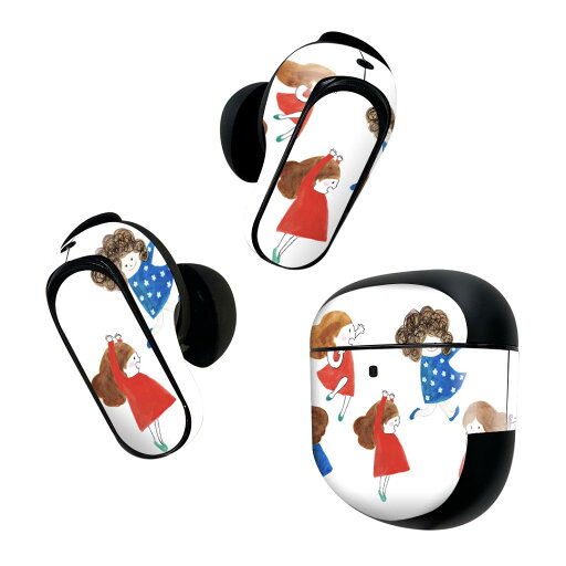Bose QuietComfort Earbuds II 用 スキンシール ボーズ イヤバッズ2 用 ステッカー 本体3セット ケース1セット 保護 フィルム デコ こども 女の子 015537 Bose QuietComfort Earbuds II 用 スキンシール ボーズ イヤバッズ2 用 ステッカー 本体3セット ケース1セット 保護 フィルム デコ こども 女の子 015537