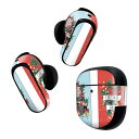 Bose QuietComfort Earbuds II 用 スキンシール ボーズ イヤバッズ2 用 ステッカー 本体3セット ケース1セット 保護 フィルム デコ クリスマス クリスマスツリー 015710