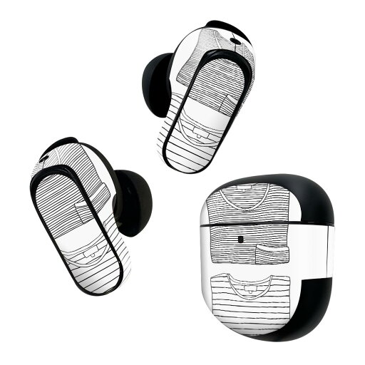 Bose QuietComfort Earbuds II 用 スキンシール ボーズ イヤバッズ2 用 ステッカー 本体3セット ケース1セット 保護 フィルム デコ 服 衣類 015732 Bose QuietComfort Earbuds II 用 スキンシール ボーズ イヤバッズ2 用 ステッカー 本体3セット ケース1セット 保護 フィルム デコ 服 衣類 015732