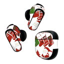 Bose QuietComfort Earbuds II 用 スキンシール ボーズ イヤバッズ2 用 ステッカー 本体3セット ケース1セット 保護 フィルム デコ クリスマス サンタ かわいい 015788