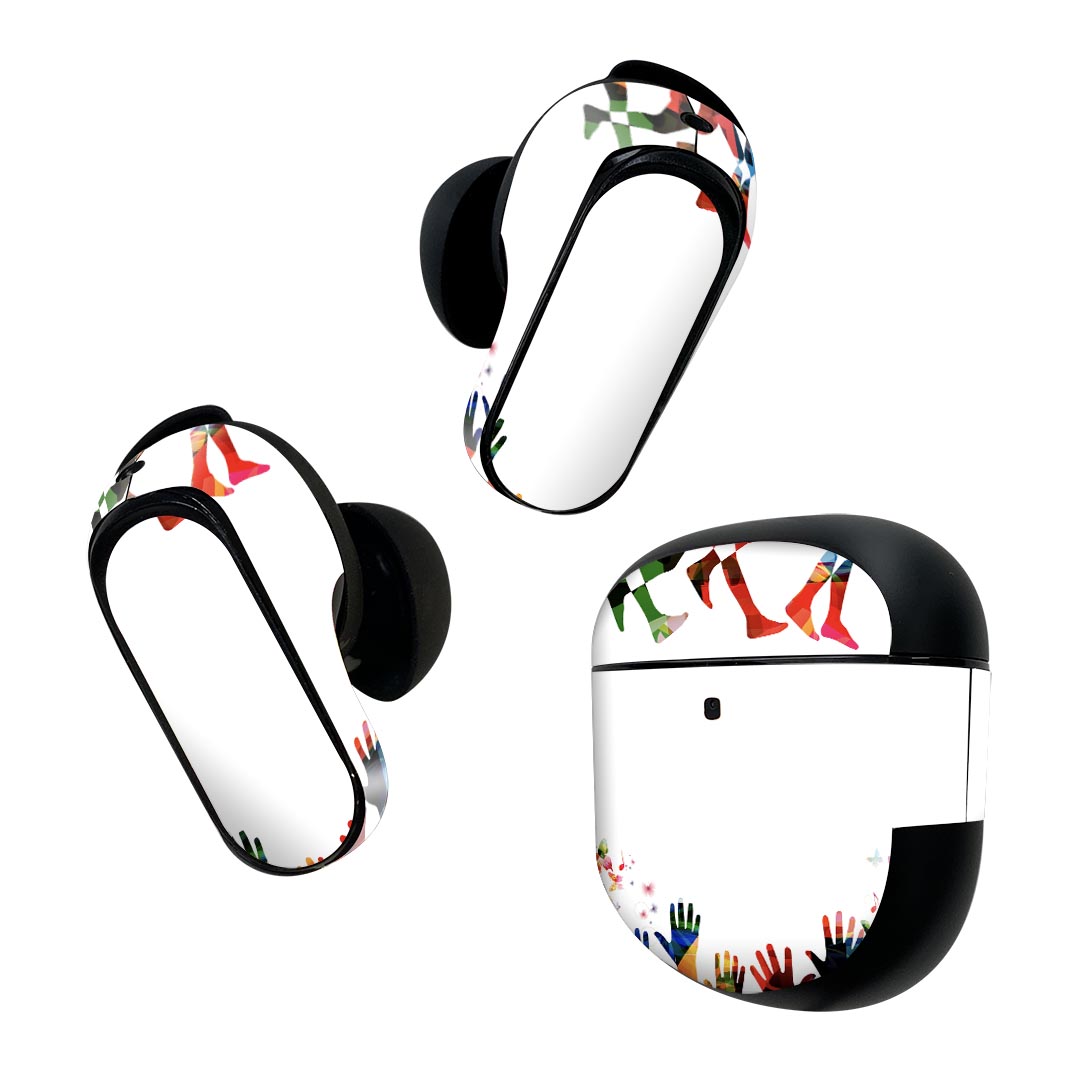 Bose QuietComfort Earbuds II 用 スキンシール ボーズ イヤバッズ2 用　ステッカ...