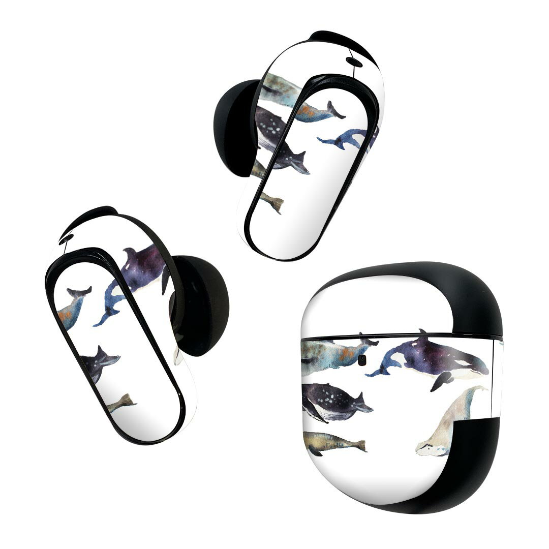 Bose QuietComfort Earbuds II 用 スキンシール ボーズ イヤバッズ2 用　ステッカ...