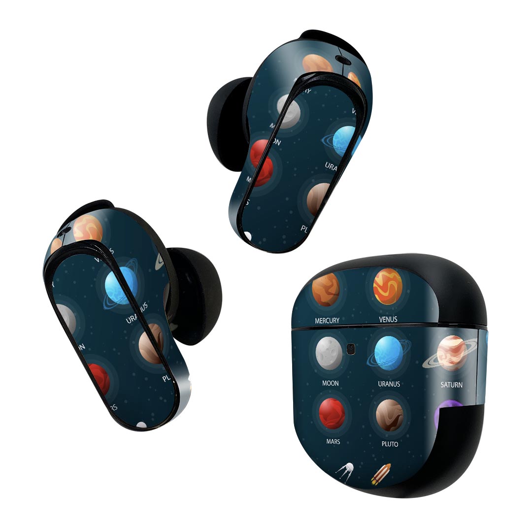 Bose QuietComfort Earbuds II 用 スキンシール ボーズ イヤバッズ2 用　ステッカ...