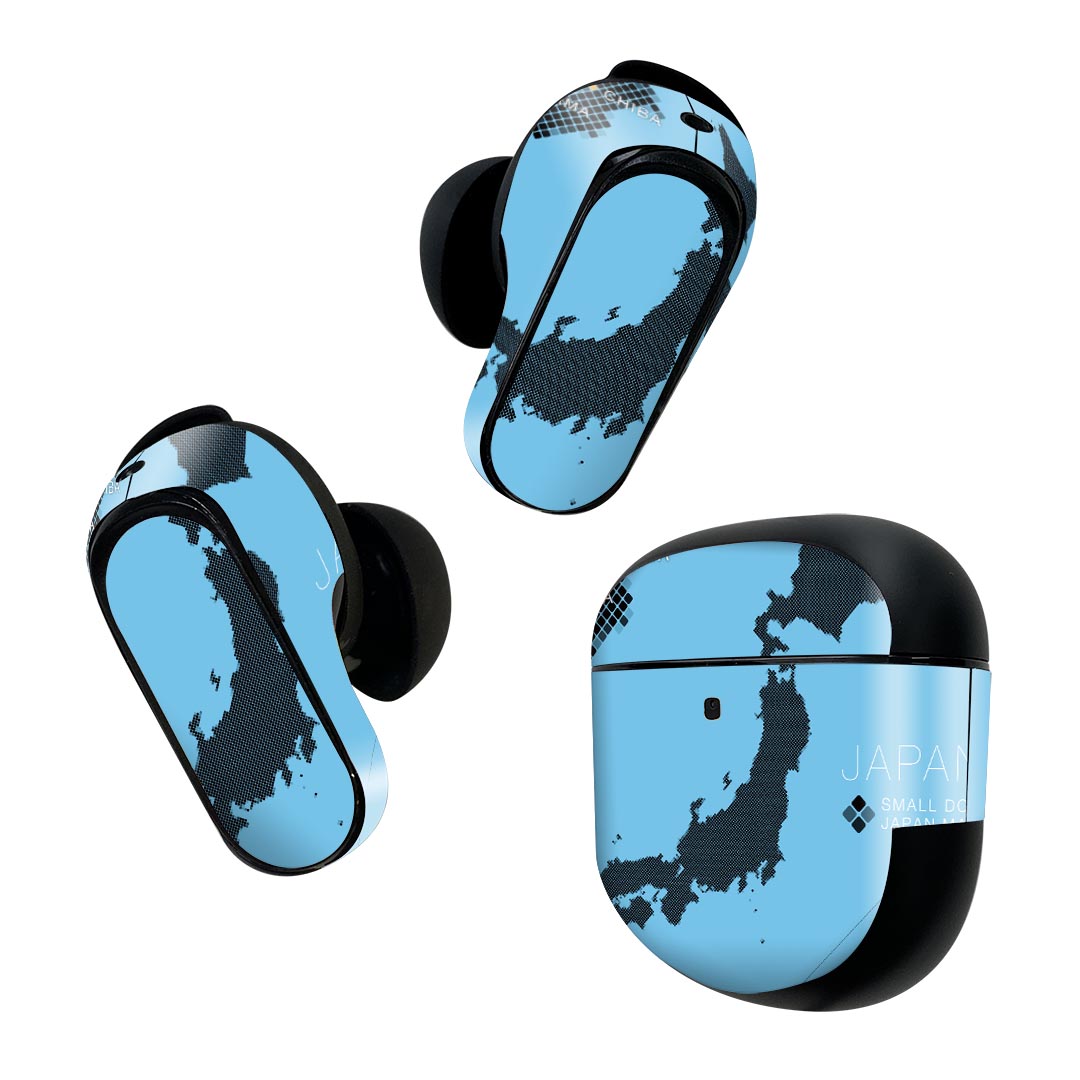 製品名 Bose QuietComfort Earbuds II 専用デザインスキンシール セット内容 Bose QuietComfort Earbuds II 専用シール　イヤホン（左右）3枚、充電ケース用シール 1枚AirPods第3世代専用です。第1?2世代、Proシリーズには対応していません。 商品特徴 再剥離性シートを素材に採用し、細かな位置調整がしやすく貼り直しが容易です。また、エアフリーでもありますので気泡が簡単に逃げるので、キレイに貼ることができます。専用の業務プリンターを使い、商品画像と遜色のない美しい印刷仕上がり。 注意事項 画像はサンプルですので、ご覧の環境によっては多少色味に違いを感じる場合がございます。 イメージと違った、モニターと色味が異なるという理由での交換や返金はご対応出来かねます。スキンシールのみの販売で、機器本体や充電ケース本体は付属しません。シワができた場合、ドライヤーなどで軽く温め、外側に向けてシワを伸ばすように貼ってください。初回貼付時の位置調整や貼り直しは可能ですが、しっかりと押し付けて接着させた後の再剥離、再利用は保証しておりません。また接着部に油分や汚れが付着しますと角の部分は剥がれやすくなりますので、貼付時はあまり触れないようにご注意ください。無地のセミグロスシートにデザインをプリントした商品で、デコなどの加工はございません。 凹凸や光沢があるように見えたり布地や金属を素材にしたように見える商品もありますが、デザインの図版によるものです。印刷時に微妙な画像のズレが生じる場合がございます。ご注文後に1点1点制作する受注生産品の為、不良品以外のご返品や交換は固くお断りします。 商品発送 完全受注生産のハンドメイド商品となりますので、既製品と比べて発送までお時間を頂いています。 基本的に決済確認後2~3営業日、最大で10営業日での発送となります。繁忙期や休業日明けの場合はさらに時間がかかる場合があります。 その際には別途メールにてご連絡致します。メール便の場合、発送日から到着までに2?4日ほどかかる場合が多く、紛失などの保障もご対応できかねます。あらかじめご了承下さい。
