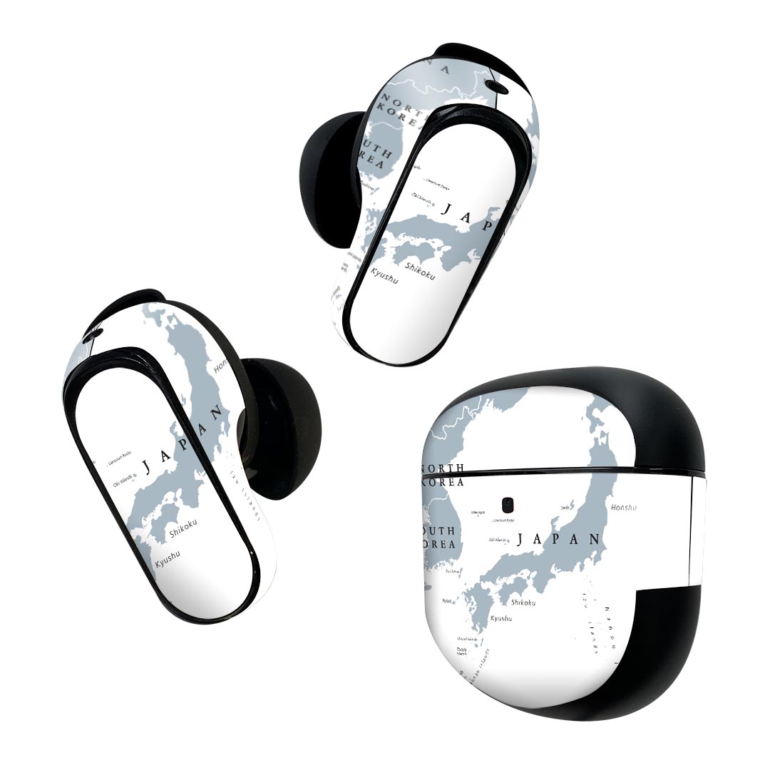 Bose QuietComfort Earbuds II 用 スキンシール ボーズ イヤバッズ2 用　ステッカー　本体3セット ケー..