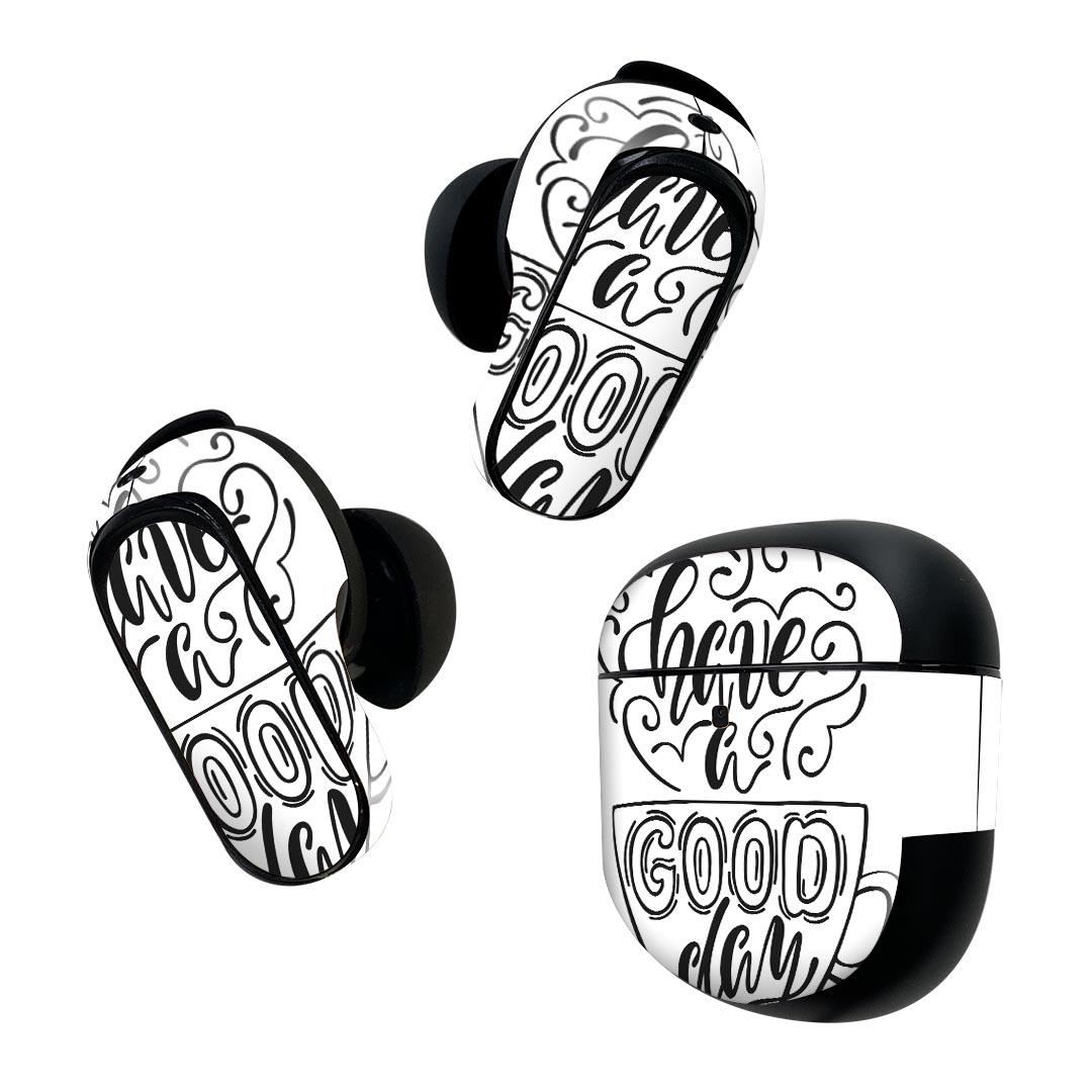 Bose QuietComfort Earbuds II 用 スキンシール ボーズ イヤバッズ2 用　ステッカー　本体3セット ケー..