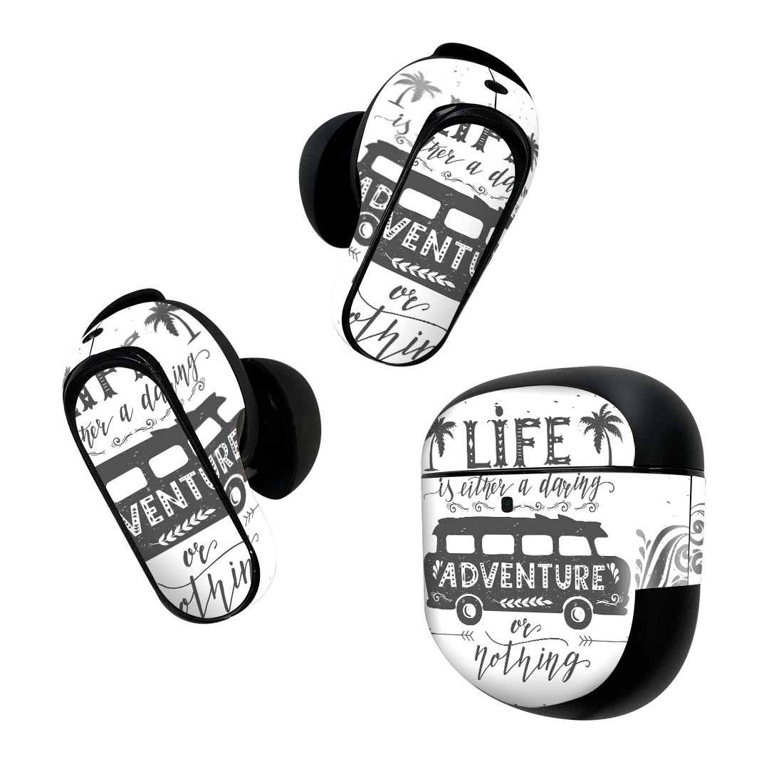 Bose QuietComfort Earbuds II 用 スキンシール ボーズ イヤバッズ2 用　ステッカ...