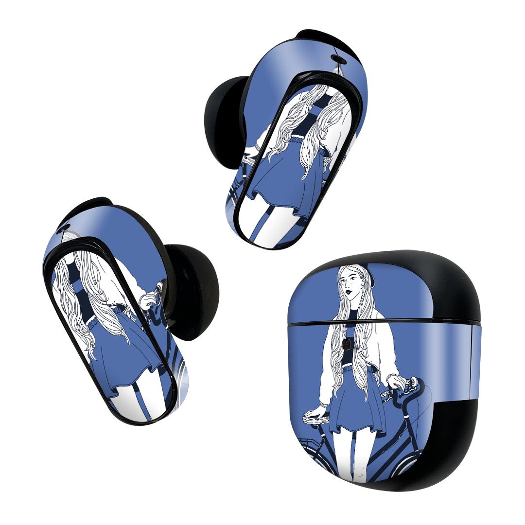 製品名 Bose QuietComfort Earbuds II 専用デザインスキンシール セット内容 Bose QuietComfort Earbuds II 専用シール　イヤホン（左右）3枚、充電ケース用シール 1枚AirPods第3世代専用です。第1?2世代、Proシリーズには対応していません。 商品特徴 再剥離性シートを素材に採用し、細かな位置調整がしやすく貼り直しが容易です。また、エアフリーでもありますので気泡が簡単に逃げるので、キレイに貼ることができます。専用の業務プリンターを使い、商品画像と遜色のない美しい印刷仕上がり。 注意事項 画像はサンプルですので、ご覧の環境によっては多少色味に違いを感じる場合がございます。 イメージと違った、モニターと色味が異なるという理由での交換や返金はご対応出来かねます。スキンシールのみの販売で、機器本体や充電ケース本体は付属しません。シワができた場合、ドライヤーなどで軽く温め、外側に向けてシワを伸ばすように貼ってください。初回貼付時の位置調整や貼り直しは可能ですが、しっかりと押し付けて接着させた後の再剥離、再利用は保証しておりません。また接着部に油分や汚れが付着しますと角の部分は剥がれやすくなりますので、貼付時はあまり触れないようにご注意ください。無地のセミグロスシートにデザインをプリントした商品で、デコなどの加工はございません。 凹凸や光沢があるように見えたり布地や金属を素材にしたように見える商品もありますが、デザインの図版によるものです。印刷時に微妙な画像のズレが生じる場合がございます。ご注文後に1点1点制作する受注生産品の為、不良品以外のご返品や交換は固くお断りします。 商品発送 完全受注生産のハンドメイド商品となりますので、既製品と比べて発送までお時間を頂いています。 基本的に決済確認後2~3営業日、最大で10営業日での発送となります。繁忙期や休業日明けの場合はさらに時間がかかる場合があります。 その際には別途メールにてご連絡致します。メール便の場合、発送日から到着までに2?4日ほどかかる場合が多く、紛失などの保障もご対応できかねます。あらかじめご了承下さい。
