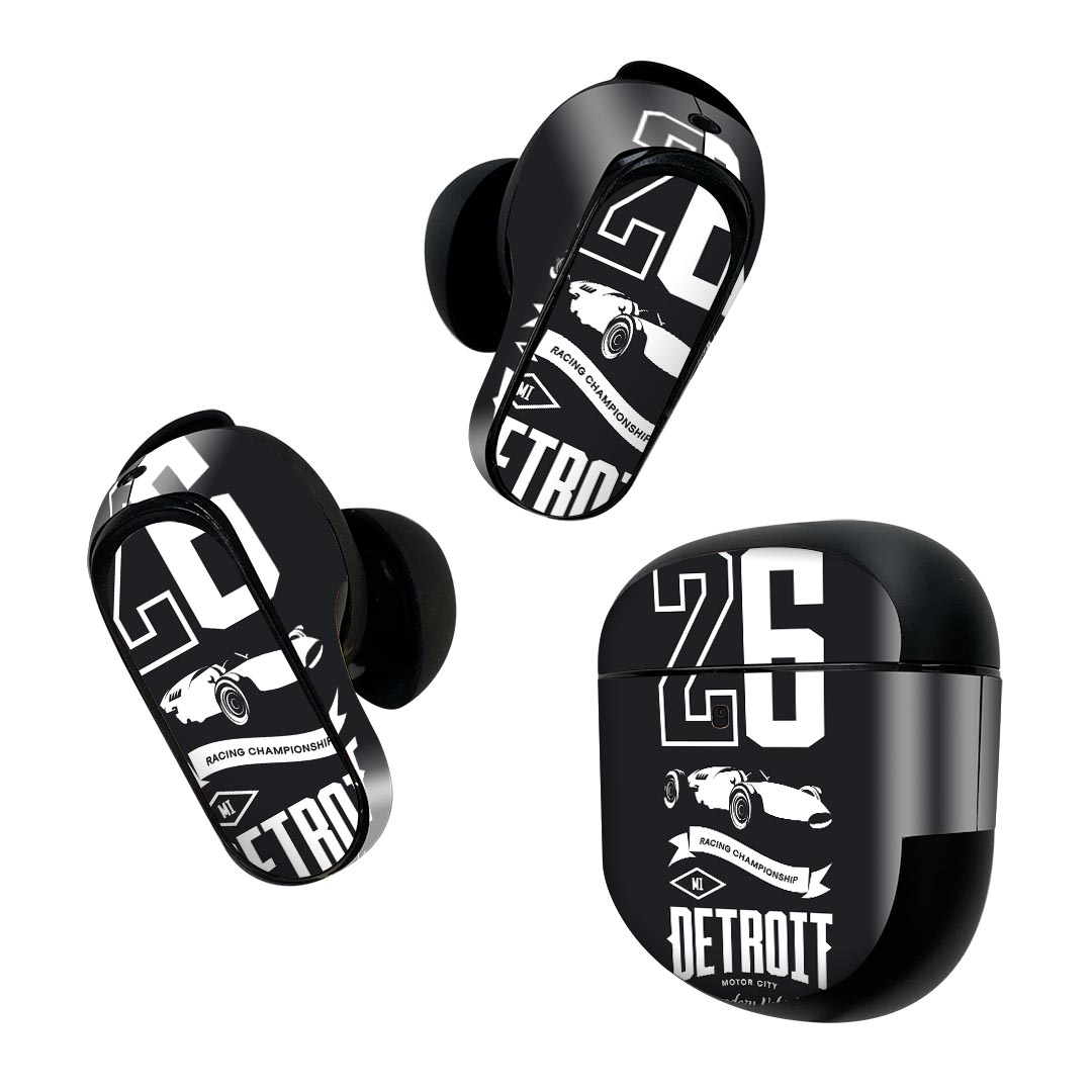 Bose QuietComfort Earbuds II 用 スキンシール ボーズ イヤバッズ2 用　ステッカー　本体3セット ケース1セット 保護 フィルム デコ ポスター 016224