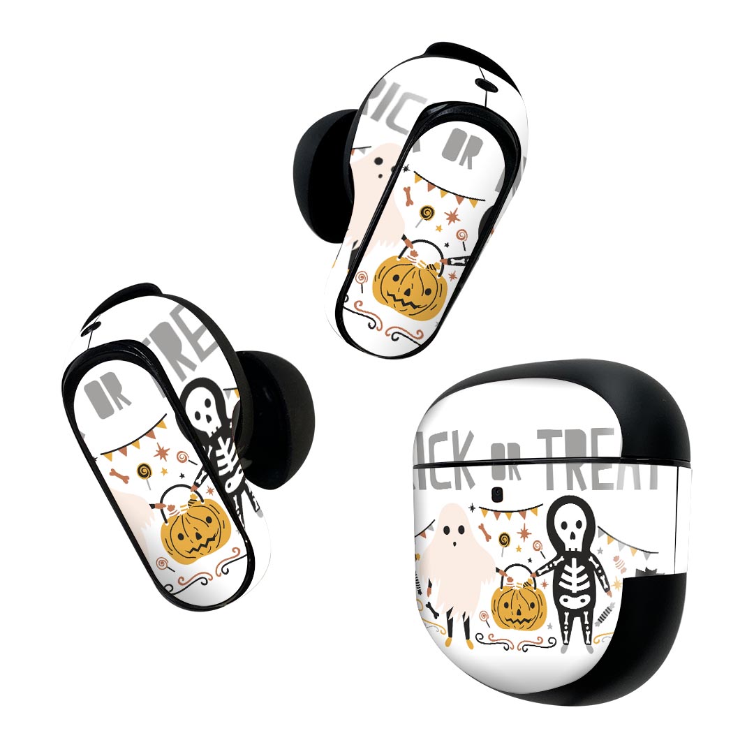 製品名 Bose QuietComfort Earbuds II 専用デザインスキンシール セット内容 Bose QuietComfort Earbuds II 専用シール　イヤホン（左右）3枚、充電ケース用シール 1枚AirPods第3世代専用です。第1?2世代、Proシリーズには対応していません。 商品特徴 再剥離性シートを素材に採用し、細かな位置調整がしやすく貼り直しが容易です。また、エアフリーでもありますので気泡が簡単に逃げるので、キレイに貼ることができます。専用の業務プリンターを使い、商品画像と遜色のない美しい印刷仕上がり。 注意事項 画像はサンプルですので、ご覧の環境によっては多少色味に違いを感じる場合がございます。 イメージと違った、モニターと色味が異なるという理由での交換や返金はご対応出来かねます。スキンシールのみの販売で、機器本体や充電ケース本体は付属しません。シワができた場合、ドライヤーなどで軽く温め、外側に向けてシワを伸ばすように貼ってください。初回貼付時の位置調整や貼り直しは可能ですが、しっかりと押し付けて接着させた後の再剥離、再利用は保証しておりません。また接着部に油分や汚れが付着しますと角の部分は剥がれやすくなりますので、貼付時はあまり触れないようにご注意ください。無地のセミグロスシートにデザインをプリントした商品で、デコなどの加工はございません。 凹凸や光沢があるように見えたり布地や金属を素材にしたように見える商品もありますが、デザインの図版によるものです。印刷時に微妙な画像のズレが生じる場合がございます。ご注文後に1点1点制作する受注生産品の為、不良品以外のご返品や交換は固くお断りします。 商品発送 完全受注生産のハンドメイド商品となりますので、既製品と比べて発送までお時間を頂いています。 基本的に決済確認後2~3営業日、最大で10営業日での発送となります。繁忙期や休業日明けの場合はさらに時間がかかる場合があります。 その際には別途メールにてご連絡致します。メール便の場合、発送日から到着までに2?4日ほどかかる場合が多く、紛失などの保障もご対応できかねます。あらかじめご了承下さい。