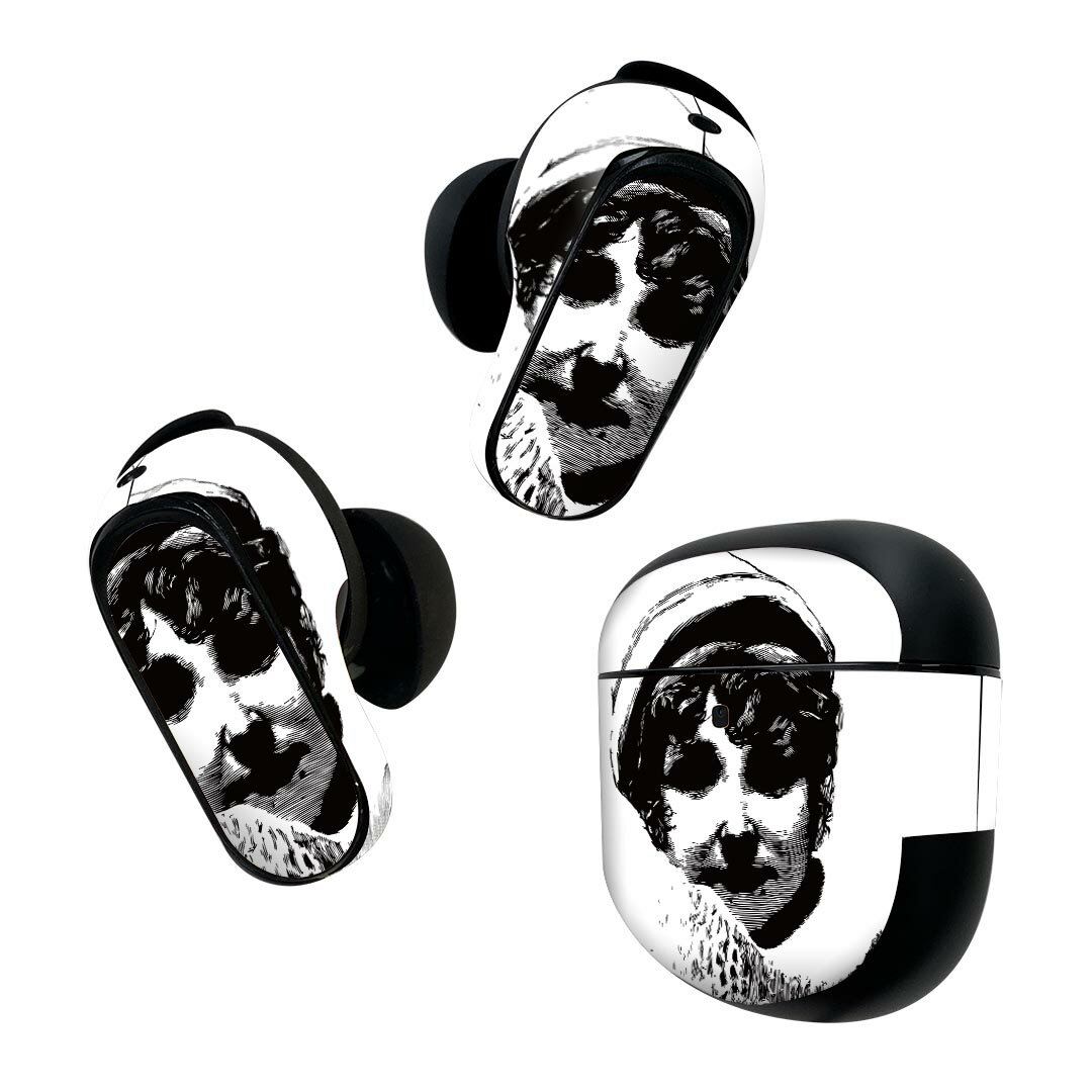 Bose QuietComfort Earbuds II 用 スキンシール ボーズ イヤバッズ2 用　ステッカー　本体3セット ケー..