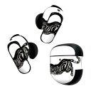 Bose QuietComfort Earbuds II 用 スキンシール ボーズ イヤバッズ2 用 ステッカー 本体3セット ケース1セット 保護 フィルム デコ ハロウィン ホラー 猫 リアル ホラー 017485