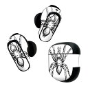 Bose QuietComfort Earbuds II 用 スキンシール ボーズ イヤバッズ2 用 ステッカー 本体3セット ケース1セット 保護 フィルム デコ ハロウィン ホラー リアル 蜘蛛 クモ 017487