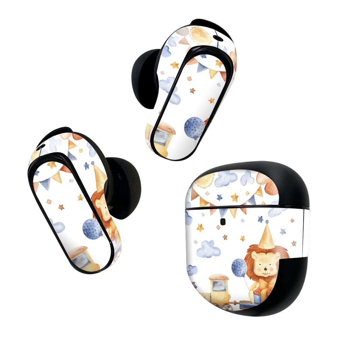 Bose QuietComfort Earbuds II 用 スキンシール ボーズ イヤバッズ2 用　ステッカー　本体3セット ケー..