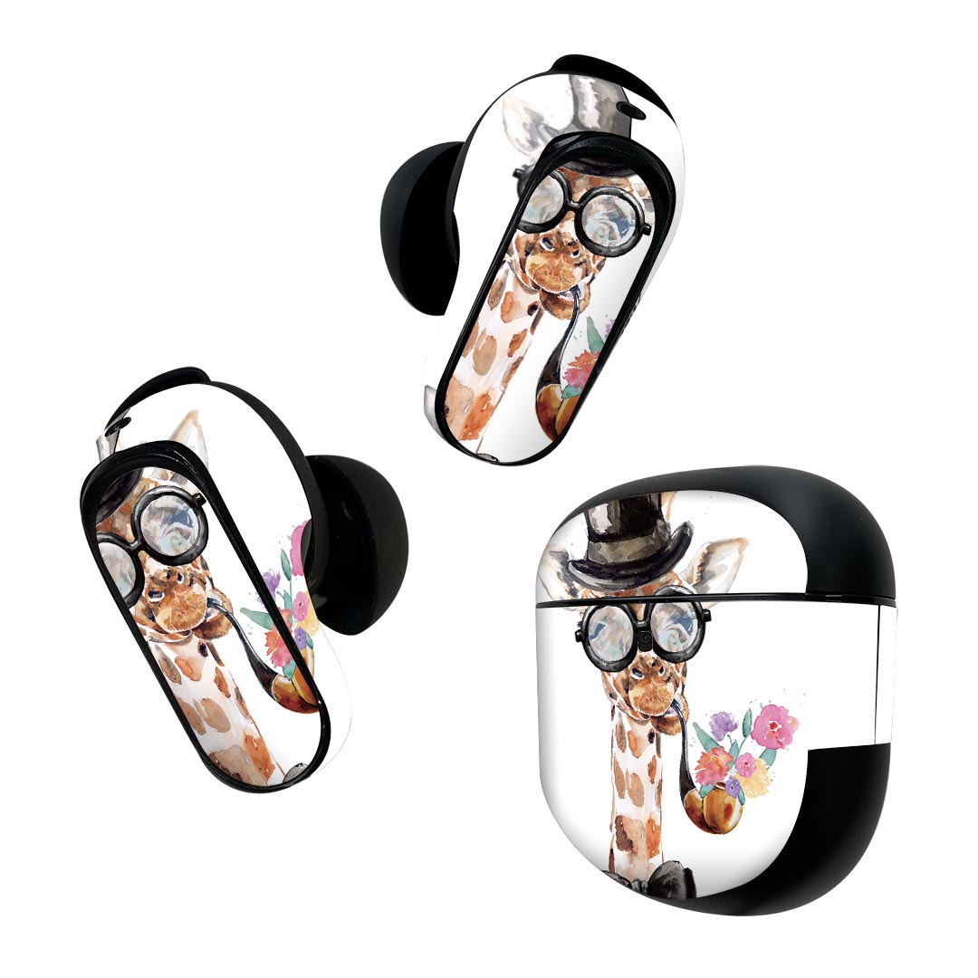 Bose QuietComfort Earbuds II 用 スキンシール ボーズ イヤバッズ2 用　ステッカー　本体3セット ケー..