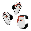 Bose QuietComfort Earbuds II 用 スキンシール ボーズ イヤバッズ2 用 ステッカー 本体3セット ケース1セット 保護 フィルム デコ クリスマス サンタさん クリスマス 017815
