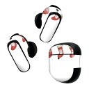 Bose QuietComfort Earbuds II 用 スキンシール ボーズ イヤバッズ2 用 ステッカー 本体3セット ケース1セット 保護 フィルム デコ クリスマス クリスマス 靴下 サンタ 雪だるま 017821