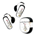 Bose QuietComfort Earbuds II 用 スキンシール ボーズ イヤバッズ2 用 ステッカー 本体3セット ケース1セット 保護 フィルム デコ クリスマス ツリー 雪 天使 クリスマス 017827