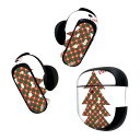 Bose QuietComfort Earbuds II 用 スキンシール ボーズ イヤバッズ2 用 ステッカー 本体3セット ケース1セット 保護 フィルム デコ クリスマス クリスマス ツリー 赤緑 017839