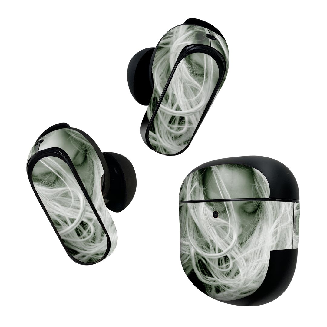 Bose QuietComfort Earbuds II 用 スキンシール ボーズ イヤバッズ2 用　ステッカ...