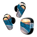 Bose QuietComfort Earbuds II 用 スキンシール ボーズ イヤバッズ2 用 ステッカー 本体3セット ケース1セット 保護 フィルム デコ 雪山 写真 空 018337(2)