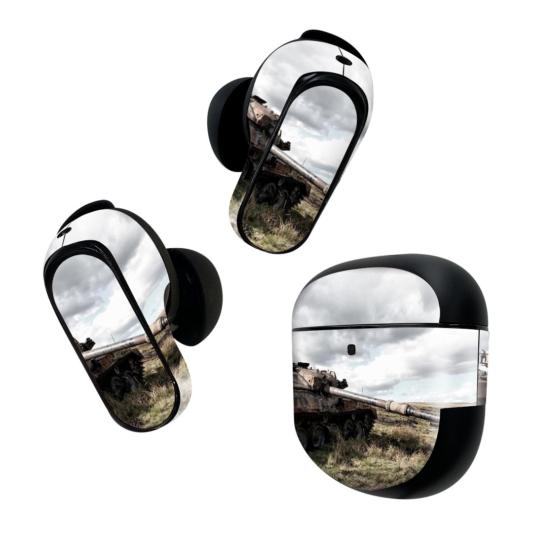 Bose QuietComfort Earbuds II 用 スキンシール ボーズ イヤバッズ2 用　ステッカー　本体3セット ケー..