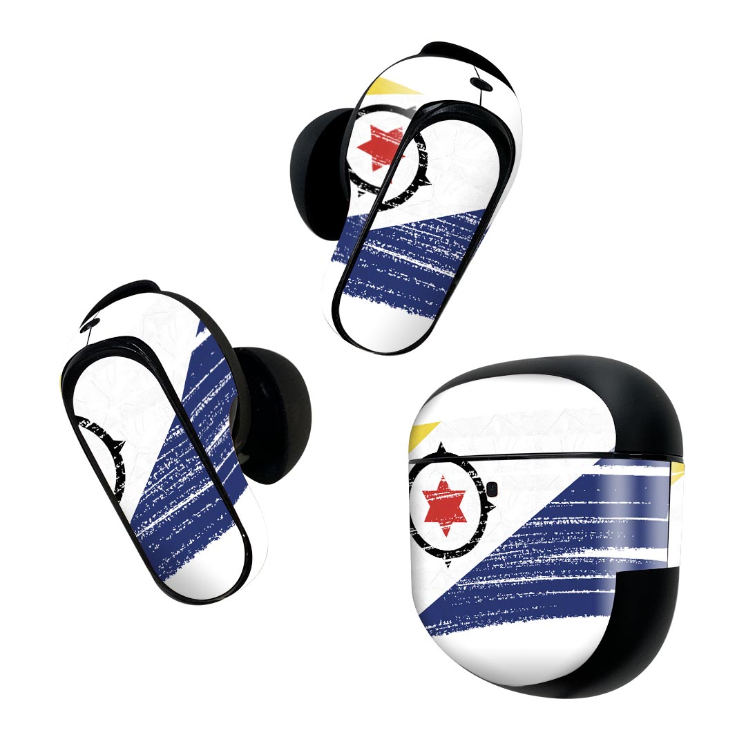 Bose QuietComfort Earbuds II 用 スキンシール ボーズ イヤバッズ2 用　ステッカー　本体3セット ケー..