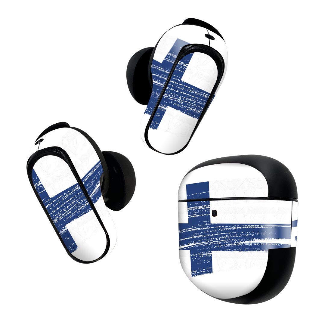 製品名 Bose QuietComfort Earbuds II 専用デザインスキンシール セット内容 Bose QuietComfort Earbuds II 専用シール　イヤホン（左右）3枚、充電ケース用シール 1枚AirPods第3世代専用です。第1?2世代、Proシリーズには対応していません。 商品特徴 再剥離性シートを素材に採用し、細かな位置調整がしやすく貼り直しが容易です。また、エアフリーでもありますので気泡が簡単に逃げるので、キレイに貼ることができます。専用の業務プリンターを使い、商品画像と遜色のない美しい印刷仕上がり。 注意事項 画像はサンプルですので、ご覧の環境によっては多少色味に違いを感じる場合がございます。 イメージと違った、モニターと色味が異なるという理由での交換や返金はご対応出来かねます。スキンシールのみの販売で、機器本体や充電ケース本体は付属しません。シワができた場合、ドライヤーなどで軽く温め、外側に向けてシワを伸ばすように貼ってください。初回貼付時の位置調整や貼り直しは可能ですが、しっかりと押し付けて接着させた後の再剥離、再利用は保証しておりません。また接着部に油分や汚れが付着しますと角の部分は剥がれやすくなりますので、貼付時はあまり触れないようにご注意ください。無地のセミグロスシートにデザインをプリントした商品で、デコなどの加工はございません。 凹凸や光沢があるように見えたり布地や金属を素材にしたように見える商品もありますが、デザインの図版によるものです。印刷時に微妙な画像のズレが生じる場合がございます。ご注文後に1点1点制作する受注生産品の為、不良品以外のご返品や交換は固くお断りします。 商品発送 完全受注生産のハンドメイド商品となりますので、既製品と比べて発送までお時間を頂いています。 基本的に決済確認後2~3営業日、最大で10営業日での発送となります。繁忙期や休業日明けの場合はさらに時間がかかる場合があります。 その際には別途メールにてご連絡致します。メール便の場合、発送日から到着までに2?4日ほどかかる場合が多く、紛失などの保障もご対応できかねます。あらかじめご了承下さい。