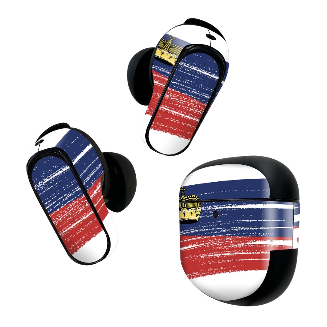 製品名 Bose QuietComfort Earbuds II 専用デザインスキンシール セット内容 Bose QuietComfort Earbuds II 専用シール　イヤホン（左右）3枚、充電ケース用シール 1枚AirPods第3世代専用です。第1?2世代、Proシリーズには対応していません。 商品特徴 再剥離性シートを素材に採用し、細かな位置調整がしやすく貼り直しが容易です。また、エアフリーでもありますので気泡が簡単に逃げるので、キレイに貼ることができます。専用の業務プリンターを使い、商品画像と遜色のない美しい印刷仕上がり。 注意事項 画像はサンプルですので、ご覧の環境によっては多少色味に違いを感じる場合がございます。 イメージと違った、モニターと色味が異なるという理由での交換や返金はご対応出来かねます。スキンシールのみの販売で、機器本体や充電ケース本体は付属しません。シワができた場合、ドライヤーなどで軽く温め、外側に向けてシワを伸ばすように貼ってください。初回貼付時の位置調整や貼り直しは可能ですが、しっかりと押し付けて接着させた後の再剥離、再利用は保証しておりません。また接着部に油分や汚れが付着しますと角の部分は剥がれやすくなりますので、貼付時はあまり触れないようにご注意ください。無地のセミグロスシートにデザインをプリントした商品で、デコなどの加工はございません。 凹凸や光沢があるように見えたり布地や金属を素材にしたように見える商品もありますが、デザインの図版によるものです。印刷時に微妙な画像のズレが生じる場合がございます。ご注文後に1点1点制作する受注生産品の為、不良品以外のご返品や交換は固くお断りします。 商品発送 完全受注生産のハンドメイド商品となりますので、既製品と比べて発送までお時間を頂いています。 基本的に決済確認後2~3営業日、最大で10営業日での発送となります。繁忙期や休業日明けの場合はさらに時間がかかる場合があります。 その際には別途メールにてご連絡致します。メール便の場合、発送日から到着までに2?4日ほどかかる場合が多く、紛失などの保障もご対応できかねます。あらかじめご了承下さい。