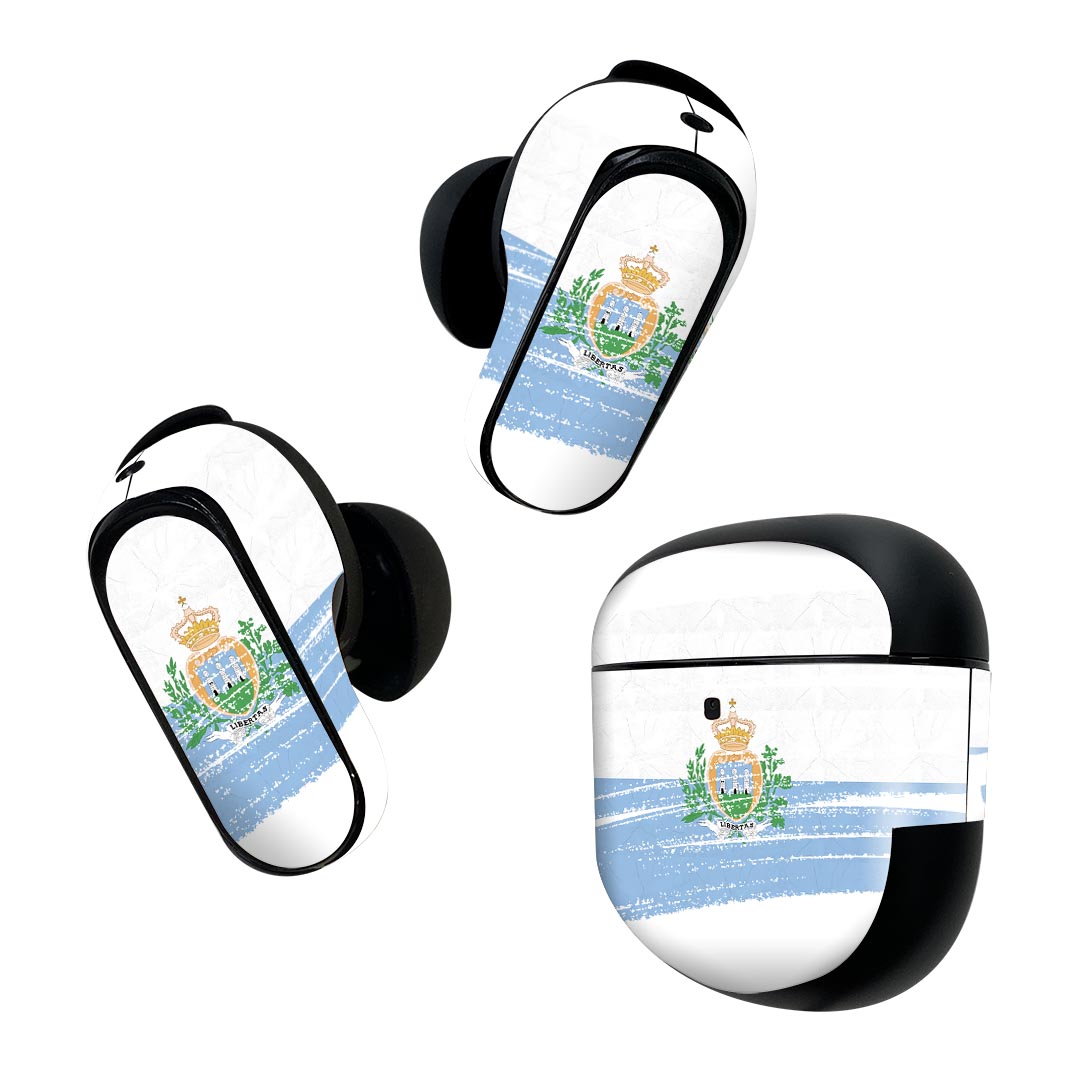 Bose QuietComfort Earbuds II 用 スキンシール ボーズ イヤバッズ2 用　ステッカー　本体3セット ケー..