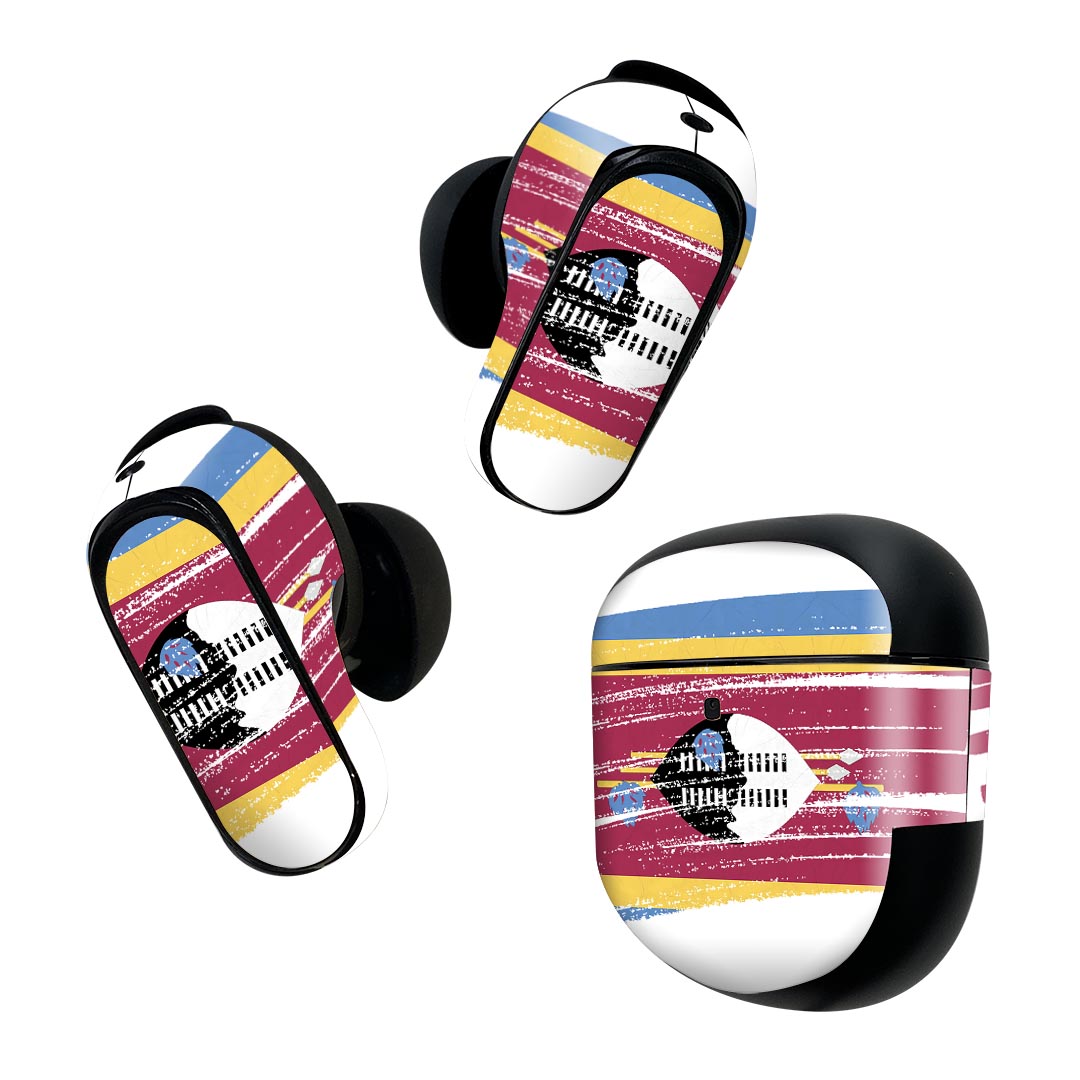 製品名 Bose QuietComfort Earbuds II 専用デザインスキンシール セット内容 Bose QuietComfort Earbuds II 専用シール　イヤホン（左右）3枚、充電ケース用シール 1枚AirPods第3世代専用です。第1?2世代、Proシリーズには対応していません。 商品特徴 再剥離性シートを素材に採用し、細かな位置調整がしやすく貼り直しが容易です。また、エアフリーでもありますので気泡が簡単に逃げるので、キレイに貼ることができます。専用の業務プリンターを使い、商品画像と遜色のない美しい印刷仕上がり。 注意事項 画像はサンプルですので、ご覧の環境によっては多少色味に違いを感じる場合がございます。 イメージと違った、モニターと色味が異なるという理由での交換や返金はご対応出来かねます。スキンシールのみの販売で、機器本体や充電ケース本体は付属しません。シワができた場合、ドライヤーなどで軽く温め、外側に向けてシワを伸ばすように貼ってください。初回貼付時の位置調整や貼り直しは可能ですが、しっかりと押し付けて接着させた後の再剥離、再利用は保証しておりません。また接着部に油分や汚れが付着しますと角の部分は剥がれやすくなりますので、貼付時はあまり触れないようにご注意ください。無地のセミグロスシートにデザインをプリントした商品で、デコなどの加工はございません。 凹凸や光沢があるように見えたり布地や金属を素材にしたように見える商品もありますが、デザインの図版によるものです。印刷時に微妙な画像のズレが生じる場合がございます。ご注文後に1点1点制作する受注生産品の為、不良品以外のご返品や交換は固くお断りします。 商品発送 完全受注生産のハンドメイド商品となりますので、既製品と比べて発送までお時間を頂いています。 基本的に決済確認後2~3営業日、最大で10営業日での発送となります。繁忙期や休業日明けの場合はさらに時間がかかる場合があります。 その際には別途メールにてご連絡致します。メール便の場合、発送日から到着までに2?4日ほどかかる場合が多く、紛失などの保障もご対応できかねます。あらかじめご了承下さい。