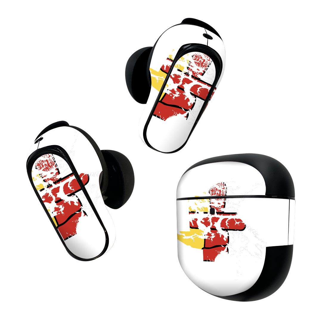 Bose QuietComfort Earbuds II 用 スキンシール ボーズ イヤバッズ2 用　ステッカー　本体3セット ケー..