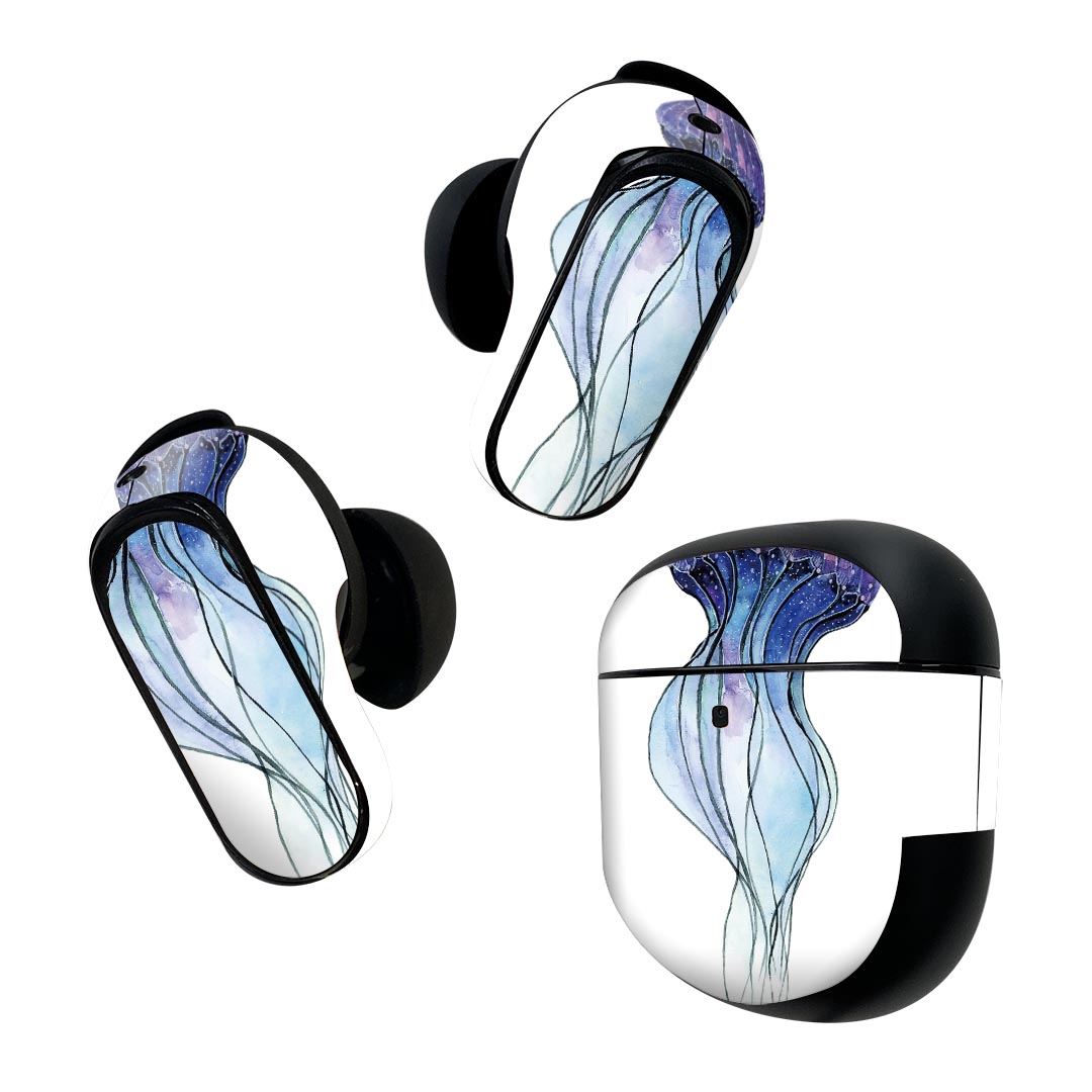 Bose QuietComfort Earbuds II 用 スキンシール ボーズ イヤバッズ2 用　ステッカ...