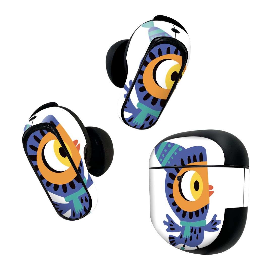 製品名 Bose QuietComfort Earbuds II 専用デザインスキンシール セット内容 Bose QuietComfort Earbuds II 専用シール　イヤホン（左右）3枚、充電ケース用シール 1枚AirPods第3世代専用です。第1?2世代、Proシリーズには対応していません。 商品特徴 再剥離性シートを素材に採用し、細かな位置調整がしやすく貼り直しが容易です。また、エアフリーでもありますので気泡が簡単に逃げるので、キレイに貼ることができます。専用の業務プリンターを使い、商品画像と遜色のない美しい印刷仕上がり。 注意事項 画像はサンプルですので、ご覧の環境によっては多少色味に違いを感じる場合がございます。 イメージと違った、モニターと色味が異なるという理由での交換や返金はご対応出来かねます。スキンシールのみの販売で、機器本体や充電ケース本体は付属しません。シワができた場合、ドライヤーなどで軽く温め、外側に向けてシワを伸ばすように貼ってください。初回貼付時の位置調整や貼り直しは可能ですが、しっかりと押し付けて接着させた後の再剥離、再利用は保証しておりません。また接着部に油分や汚れが付着しますと角の部分は剥がれやすくなりますので、貼付時はあまり触れないようにご注意ください。無地のセミグロスシートにデザインをプリントした商品で、デコなどの加工はございません。 凹凸や光沢があるように見えたり布地や金属を素材にしたように見える商品もありますが、デザインの図版によるものです。印刷時に微妙な画像のズレが生じる場合がございます。ご注文後に1点1点制作する受注生産品の為、不良品以外のご返品や交換は固くお断りします。 商品発送 完全受注生産のハンドメイド商品となりますので、既製品と比べて発送までお時間を頂いています。 基本的に決済確認後2~3営業日、最大で10営業日での発送となります。繁忙期や休業日明けの場合はさらに時間がかかる場合があります。 その際には別途メールにてご連絡致します。メール便の場合、発送日から到着までに2?4日ほどかかる場合が多く、紛失などの保障もご対応できかねます。あらかじめご了承下さい。