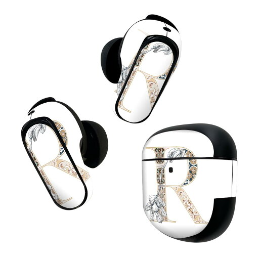 Bose QuietComfort Earbuds II 用 スキンシール ボーズ イヤバッズ2 用 ステッカー 本体3セット ケース1セット 保護 フィルム デコ フォント 文字 r アルファベット 019162 Bose QuietComfort Earbuds II 用 スキンシール ボーズ イヤバッズ2 用 ステッカー 本体3セット ケース1セット 保護 フィルム デコ フォント 文字 r アルファベット 019162