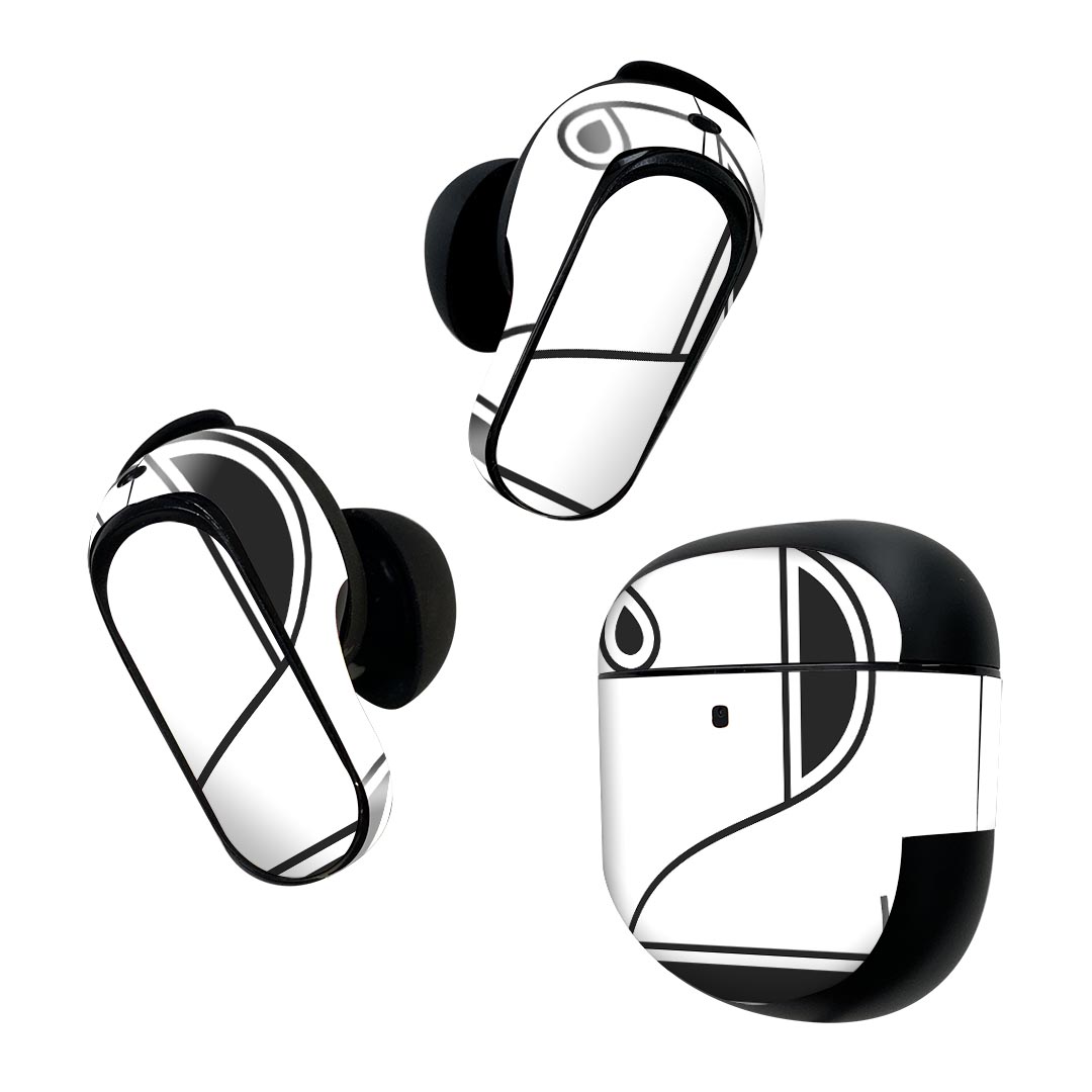 Bose QuietComfort Earbuds II 用 スキンシール ボーズ イヤバッズ2 用　ステッカ...