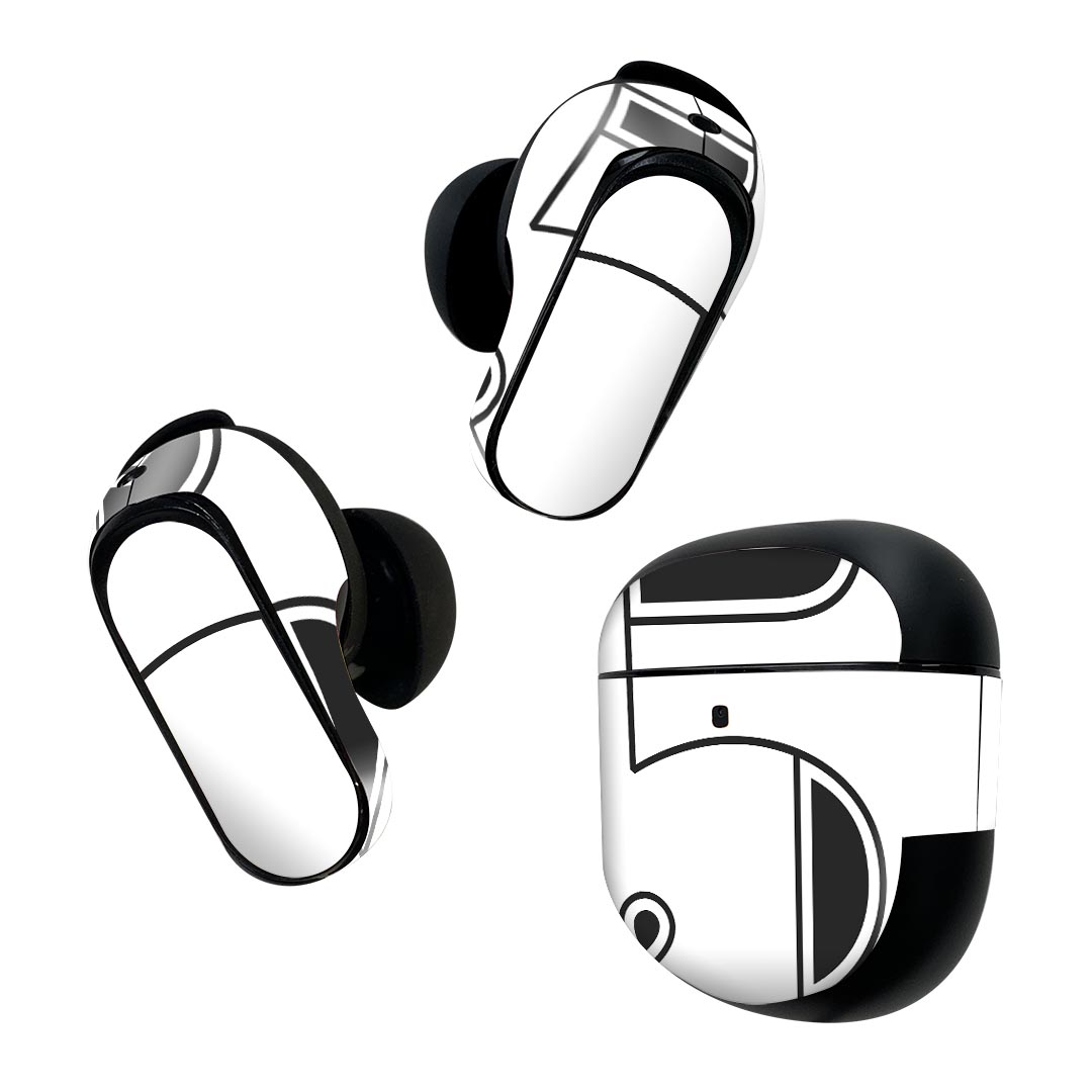 Bose QuietComfort Earbuds II 用 スキンシール ボーズ イヤバッズ2 用　ステッカー　本体3セット ケース1セット 保護 フィルム デコ ..