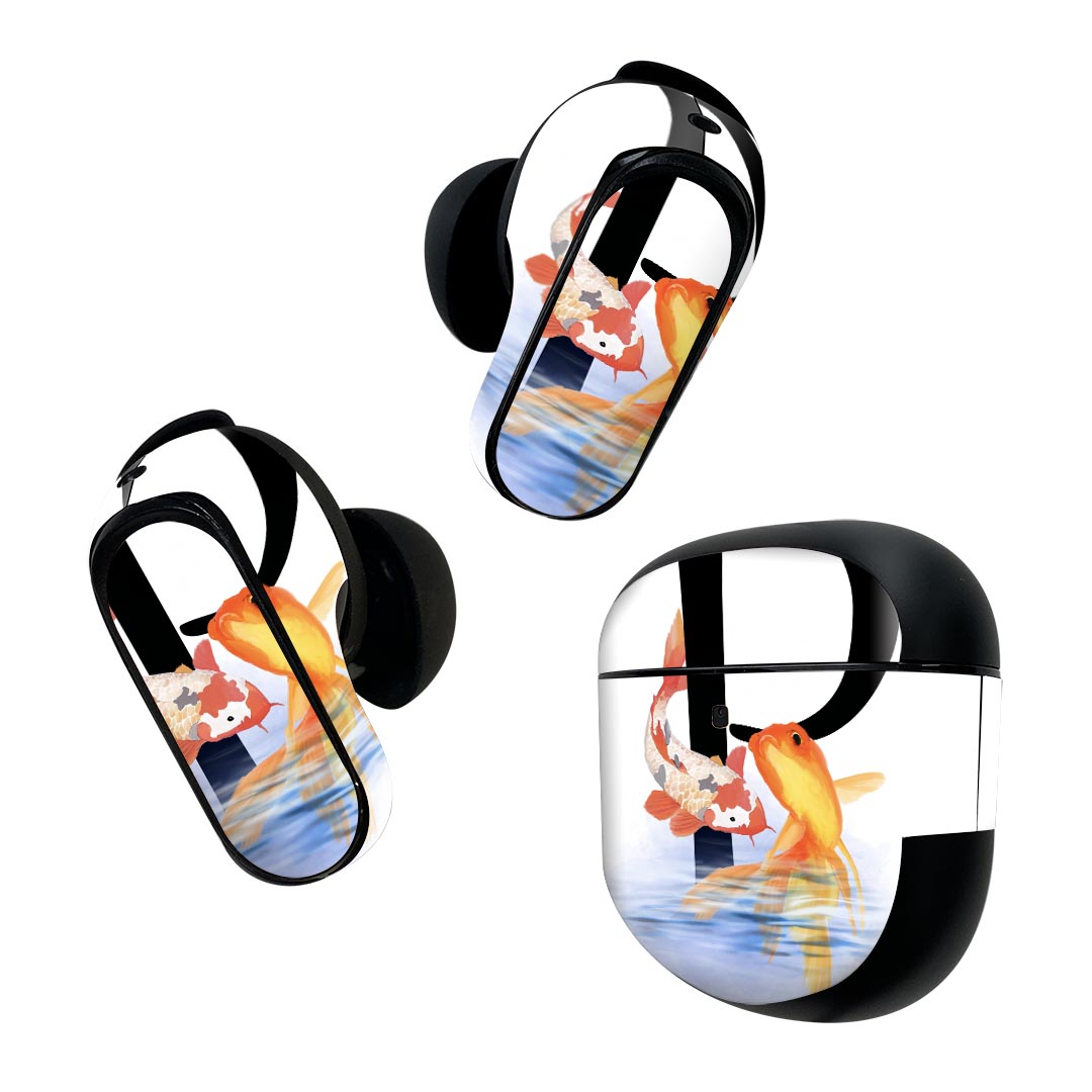 Bose QuietComfort Earbuds II 用 スキンシール ボーズ イヤバッズ2 用　ステッカ...