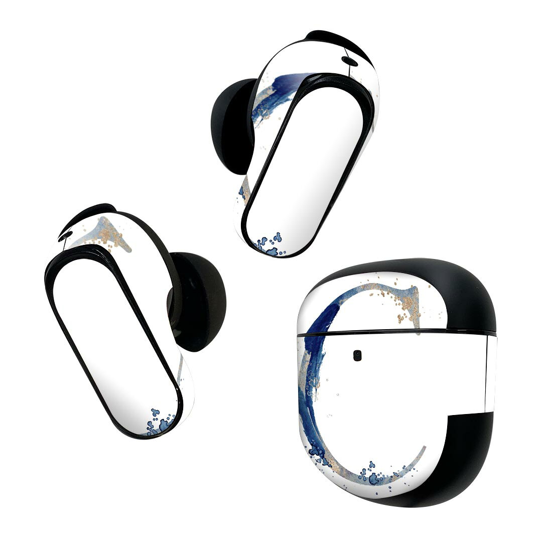 製品名 Bose QuietComfort Earbuds II 専用デザインスキンシール セット内容 Bose QuietComfort Earbuds II 専用シール　イヤホン（左右）3枚、充電ケース用シール 1枚AirPods第3世代専用です。第1?2世代、Proシリーズには対応していません。 商品特徴 再剥離性シートを素材に採用し、細かな位置調整がしやすく貼り直しが容易です。また、エアフリーでもありますので気泡が簡単に逃げるので、キレイに貼ることができます。専用の業務プリンターを使い、商品画像と遜色のない美しい印刷仕上がり。 注意事項 画像はサンプルですので、ご覧の環境によっては多少色味に違いを感じる場合がございます。 イメージと違った、モニターと色味が異なるという理由での交換や返金はご対応出来かねます。スキンシールのみの販売で、機器本体や充電ケース本体は付属しません。シワができた場合、ドライヤーなどで軽く温め、外側に向けてシワを伸ばすように貼ってください。初回貼付時の位置調整や貼り直しは可能ですが、しっかりと押し付けて接着させた後の再剥離、再利用は保証しておりません。また接着部に油分や汚れが付着しますと角の部分は剥がれやすくなりますので、貼付時はあまり触れないようにご注意ください。無地のセミグロスシートにデザインをプリントした商品で、デコなどの加工はございません。 凹凸や光沢があるように見えたり布地や金属を素材にしたように見える商品もありますが、デザインの図版によるものです。印刷時に微妙な画像のズレが生じる場合がございます。ご注文後に1点1点制作する受注生産品の為、不良品以外のご返品や交換は固くお断りします。 商品発送 完全受注生産のハンドメイド商品となりますので、既製品と比べて発送までお時間を頂いています。 基本的に決済確認後2~3営業日、最大で10営業日での発送となります。繁忙期や休業日明けの場合はさらに時間がかかる場合があります。 その際には別途メールにてご連絡致します。メール便の場合、発送日から到着までに2?4日ほどかかる場合が多く、紛失などの保障もご対応できかねます。あらかじめご了承下さい。