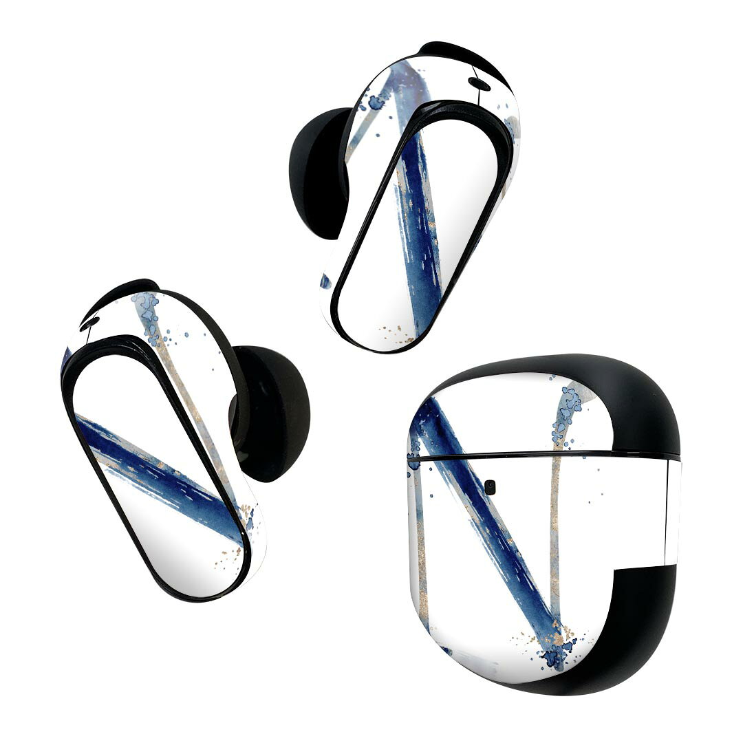 製品名 Bose QuietComfort Earbuds II 専用デザインスキンシール セット内容 Bose QuietComfort Earbuds II 専用シール　イヤホン（左右）3枚、充電ケース用シール 1枚AirPods第3世代専用です。第1?2世代、Proシリーズには対応していません。 商品特徴 再剥離性シートを素材に採用し、細かな位置調整がしやすく貼り直しが容易です。また、エアフリーでもありますので気泡が簡単に逃げるので、キレイに貼ることができます。専用の業務プリンターを使い、商品画像と遜色のない美しい印刷仕上がり。 注意事項 画像はサンプルですので、ご覧の環境によっては多少色味に違いを感じる場合がございます。 イメージと違った、モニターと色味が異なるという理由での交換や返金はご対応出来かねます。スキンシールのみの販売で、機器本体や充電ケース本体は付属しません。シワができた場合、ドライヤーなどで軽く温め、外側に向けてシワを伸ばすように貼ってください。初回貼付時の位置調整や貼り直しは可能ですが、しっかりと押し付けて接着させた後の再剥離、再利用は保証しておりません。また接着部に油分や汚れが付着しますと角の部分は剥がれやすくなりますので、貼付時はあまり触れないようにご注意ください。無地のセミグロスシートにデザインをプリントした商品で、デコなどの加工はございません。 凹凸や光沢があるように見えたり布地や金属を素材にしたように見える商品もありますが、デザインの図版によるものです。印刷時に微妙な画像のズレが生じる場合がございます。ご注文後に1点1点制作する受注生産品の為、不良品以外のご返品や交換は固くお断りします。 商品発送 完全受注生産のハンドメイド商品となりますので、既製品と比べて発送までお時間を頂いています。 基本的に決済確認後2~3営業日、最大で10営業日での発送となります。繁忙期や休業日明けの場合はさらに時間がかかる場合があります。 その際には別途メールにてご連絡致します。メール便の場合、発送日から到着までに2?4日ほどかかる場合が多く、紛失などの保障もご対応できかねます。あらかじめご了承下さい。