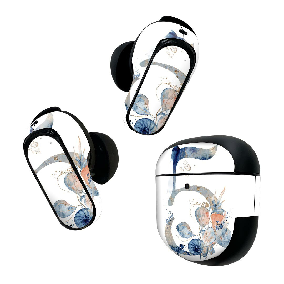 製品名 Bose QuietComfort Earbuds II 専用デザインスキンシール セット内容 Bose QuietComfort Earbuds II 専用シール　イヤホン（左右）3枚、充電ケース用シール 1枚AirPods第3世代専用です。第1?2世代、Proシリーズには対応していません。 商品特徴 再剥離性シートを素材に採用し、細かな位置調整がしやすく貼り直しが容易です。また、エアフリーでもありますので気泡が簡単に逃げるので、キレイに貼ることができます。専用の業務プリンターを使い、商品画像と遜色のない美しい印刷仕上がり。 注意事項 画像はサンプルですので、ご覧の環境によっては多少色味に違いを感じる場合がございます。 イメージと違った、モニターと色味が異なるという理由での交換や返金はご対応出来かねます。スキンシールのみの販売で、機器本体や充電ケース本体は付属しません。シワができた場合、ドライヤーなどで軽く温め、外側に向けてシワを伸ばすように貼ってください。初回貼付時の位置調整や貼り直しは可能ですが、しっかりと押し付けて接着させた後の再剥離、再利用は保証しておりません。また接着部に油分や汚れが付着しますと角の部分は剥がれやすくなりますので、貼付時はあまり触れないようにご注意ください。無地のセミグロスシートにデザインをプリントした商品で、デコなどの加工はございません。 凹凸や光沢があるように見えたり布地や金属を素材にしたように見える商品もありますが、デザインの図版によるものです。印刷時に微妙な画像のズレが生じる場合がございます。ご注文後に1点1点制作する受注生産品の為、不良品以外のご返品や交換は固くお断りします。 商品発送 完全受注生産のハンドメイド商品となりますので、既製品と比べて発送までお時間を頂いています。 基本的に決済確認後2~3営業日、最大で10営業日での発送となります。繁忙期や休業日明けの場合はさらに時間がかかる場合があります。 その際には別途メールにてご連絡致します。メール便の場合、発送日から到着までに2?4日ほどかかる場合が多く、紛失などの保障もご対応できかねます。あらかじめご了承下さい。