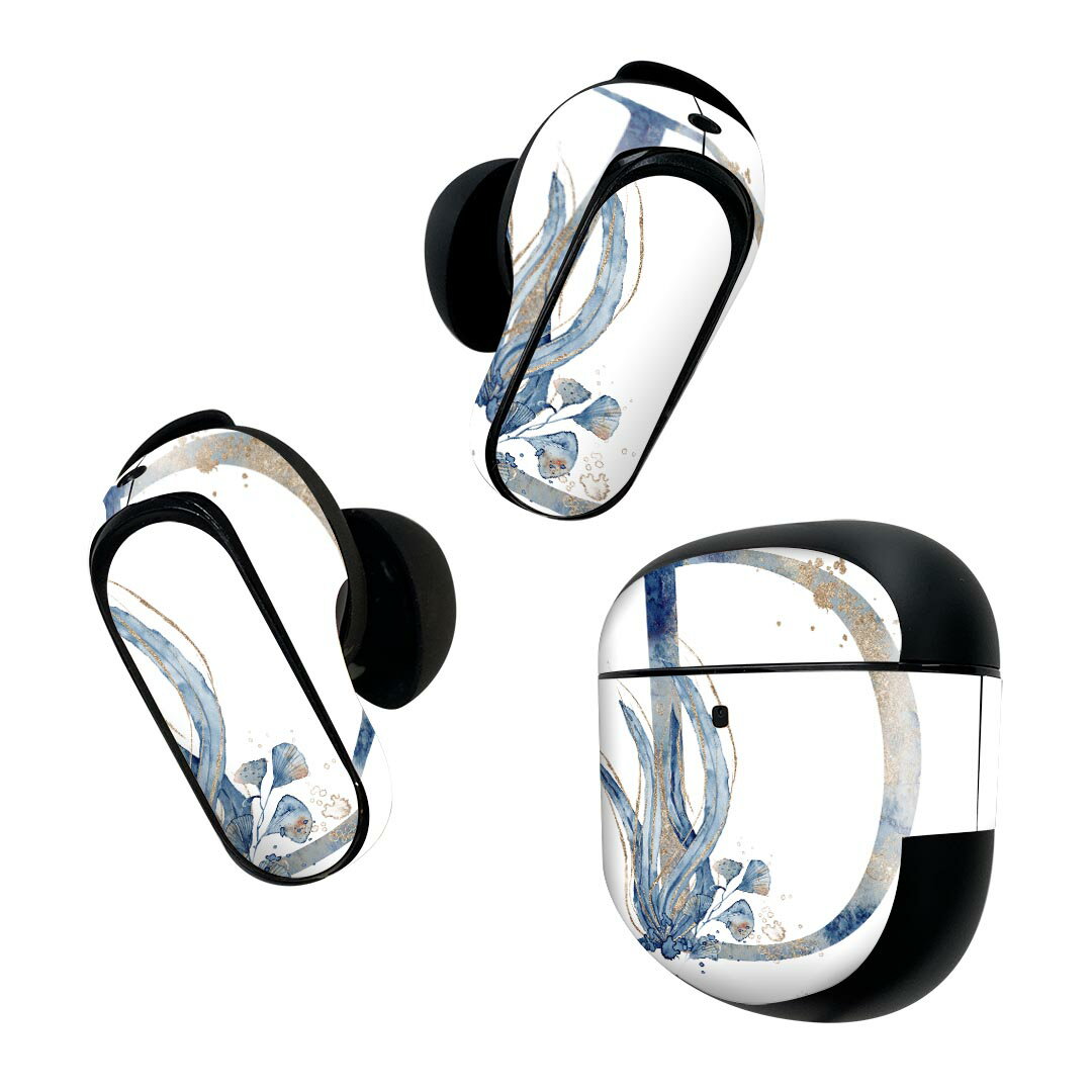 Consumable Goods, Various Parts - Bose QuietComfort Earbuds II 用 スキンシール ボーズ イヤバッズ2 用　ステッカー　本体3セット ケース1セット 保護 フィルム デコ フォント 文字 d アルファベット 019656