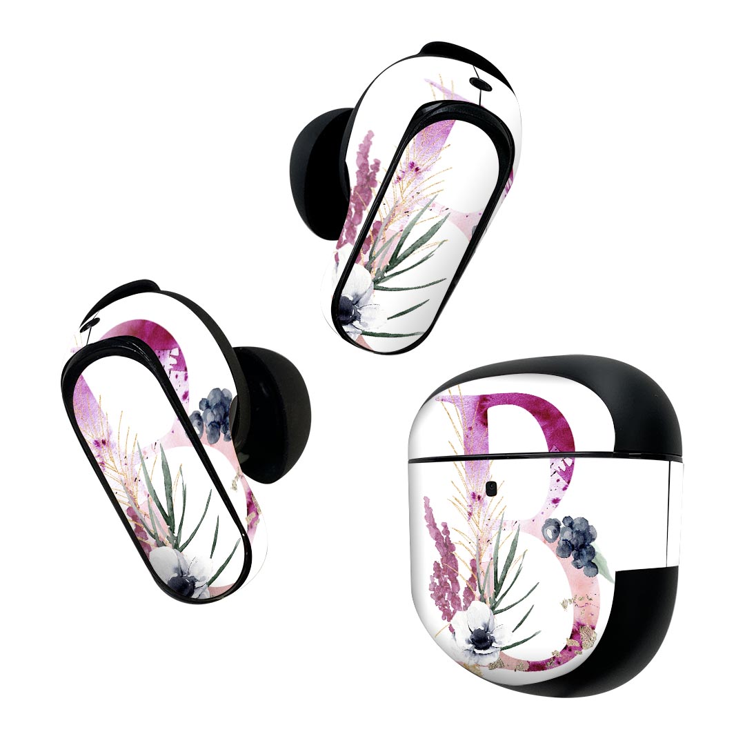 製品名 Bose QuietComfort Earbuds II 専用デザインスキンシール セット内容 Bose QuietComfort Earbuds II 専用シール　イヤホン（左右）3枚、充電ケース用シール 1枚AirPods第3世代専用です。第1?2世代、Proシリーズには対応していません。 商品特徴 再剥離性シートを素材に採用し、細かな位置調整がしやすく貼り直しが容易です。また、エアフリーでもありますので気泡が簡単に逃げるので、キレイに貼ることができます。専用の業務プリンターを使い、商品画像と遜色のない美しい印刷仕上がり。 注意事項 画像はサンプルですので、ご覧の環境によっては多少色味に違いを感じる場合がございます。 イメージと違った、モニターと色味が異なるという理由での交換や返金はご対応出来かねます。スキンシールのみの販売で、機器本体や充電ケース本体は付属しません。シワができた場合、ドライヤーなどで軽く温め、外側に向けてシワを伸ばすように貼ってください。初回貼付時の位置調整や貼り直しは可能ですが、しっかりと押し付けて接着させた後の再剥離、再利用は保証しておりません。また接着部に油分や汚れが付着しますと角の部分は剥がれやすくなりますので、貼付時はあまり触れないようにご注意ください。無地のセミグロスシートにデザインをプリントした商品で、デコなどの加工はございません。 凹凸や光沢があるように見えたり布地や金属を素材にしたように見える商品もありますが、デザインの図版によるものです。印刷時に微妙な画像のズレが生じる場合がございます。ご注文後に1点1点制作する受注生産品の為、不良品以外のご返品や交換は固くお断りします。 商品発送 完全受注生産のハンドメイド商品となりますので、既製品と比べて発送までお時間を頂いています。 基本的に決済確認後2~3営業日、最大で10営業日での発送となります。繁忙期や休業日明けの場合はさらに時間がかかる場合があります。 その際には別途メールにてご連絡致します。メール便の場合、発送日から到着までに2?4日ほどかかる場合が多く、紛失などの保障もご対応できかねます。あらかじめご了承下さい。