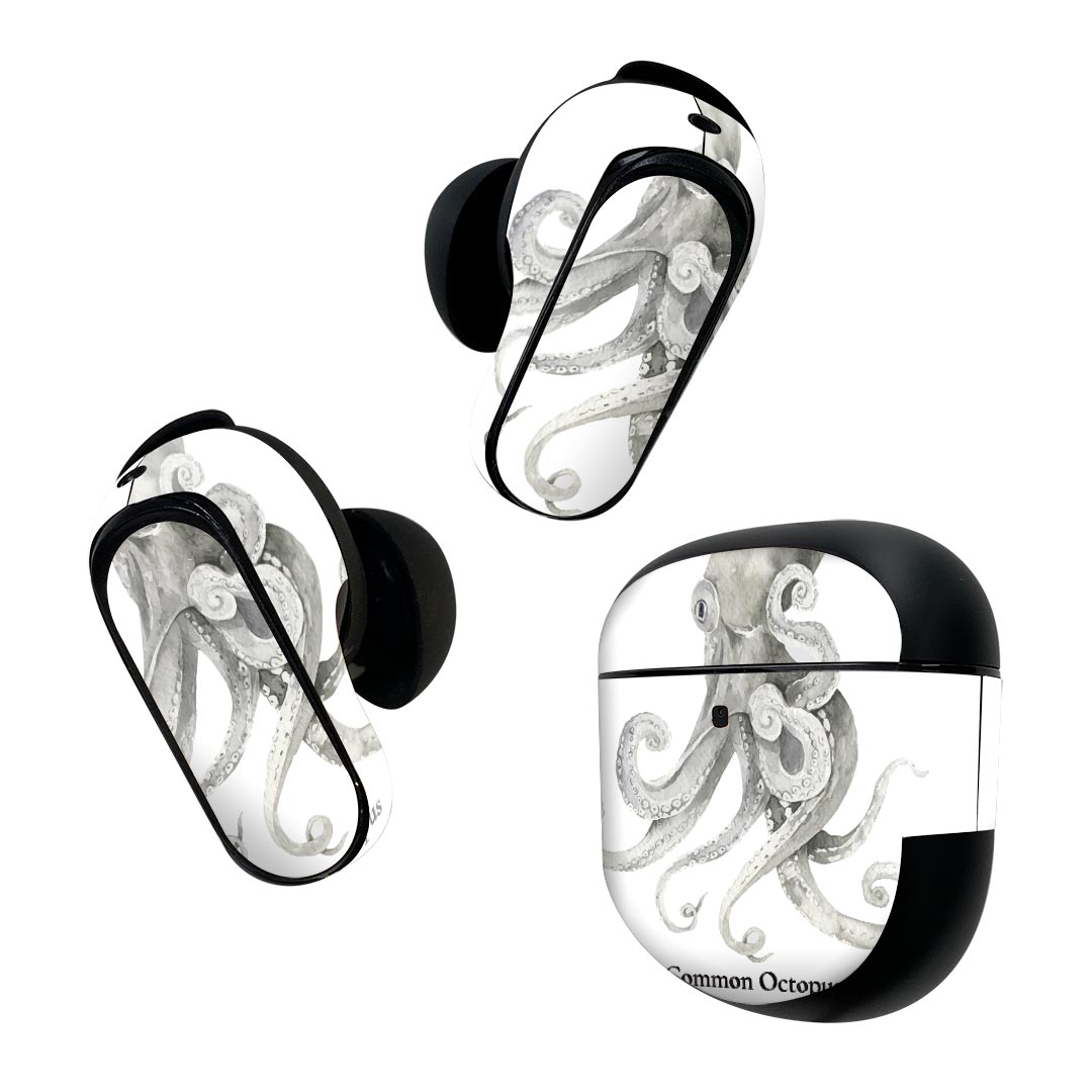 Bose QuietComfort Earbuds II 用 スキンシール ボーズ イヤバッズ2 用　ステッカー　本体3セット ケー..