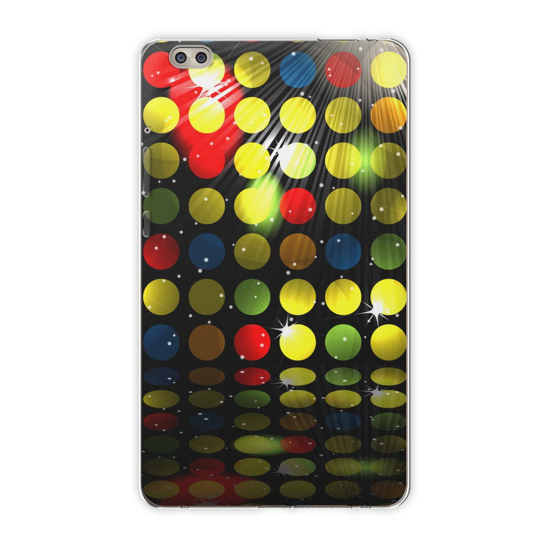 dtab compact d-02k docomo dタブ 用 タブレット ケース タブレット カバー TPU ソフトケース 000024 クール カラフル　ダンス　きらきら