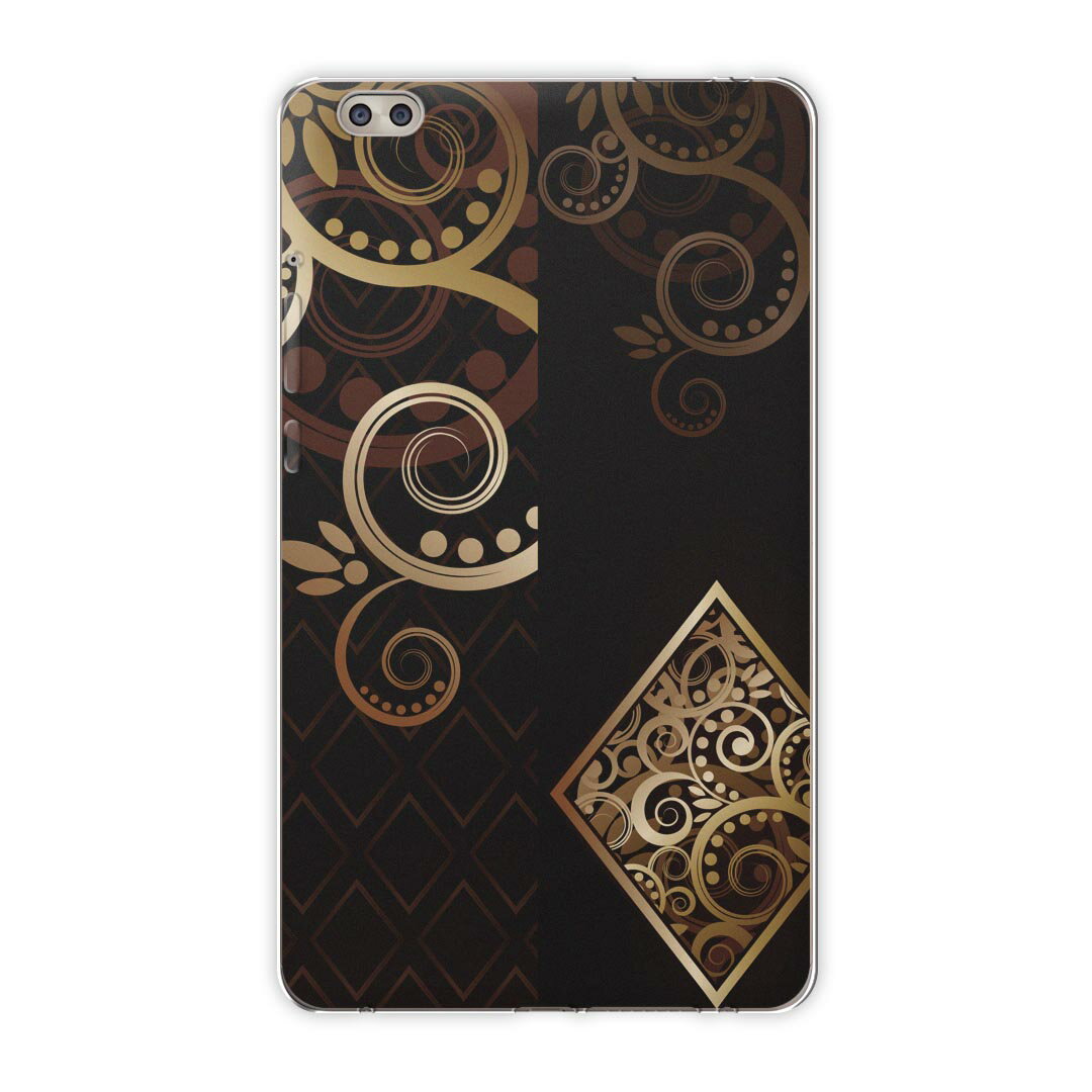 dtab compact d-02k docomo dタブ 用 タブレット ケース タブレット カバー TPU ソフトケース 000444 ラグジュアリー 黒　ダイヤ