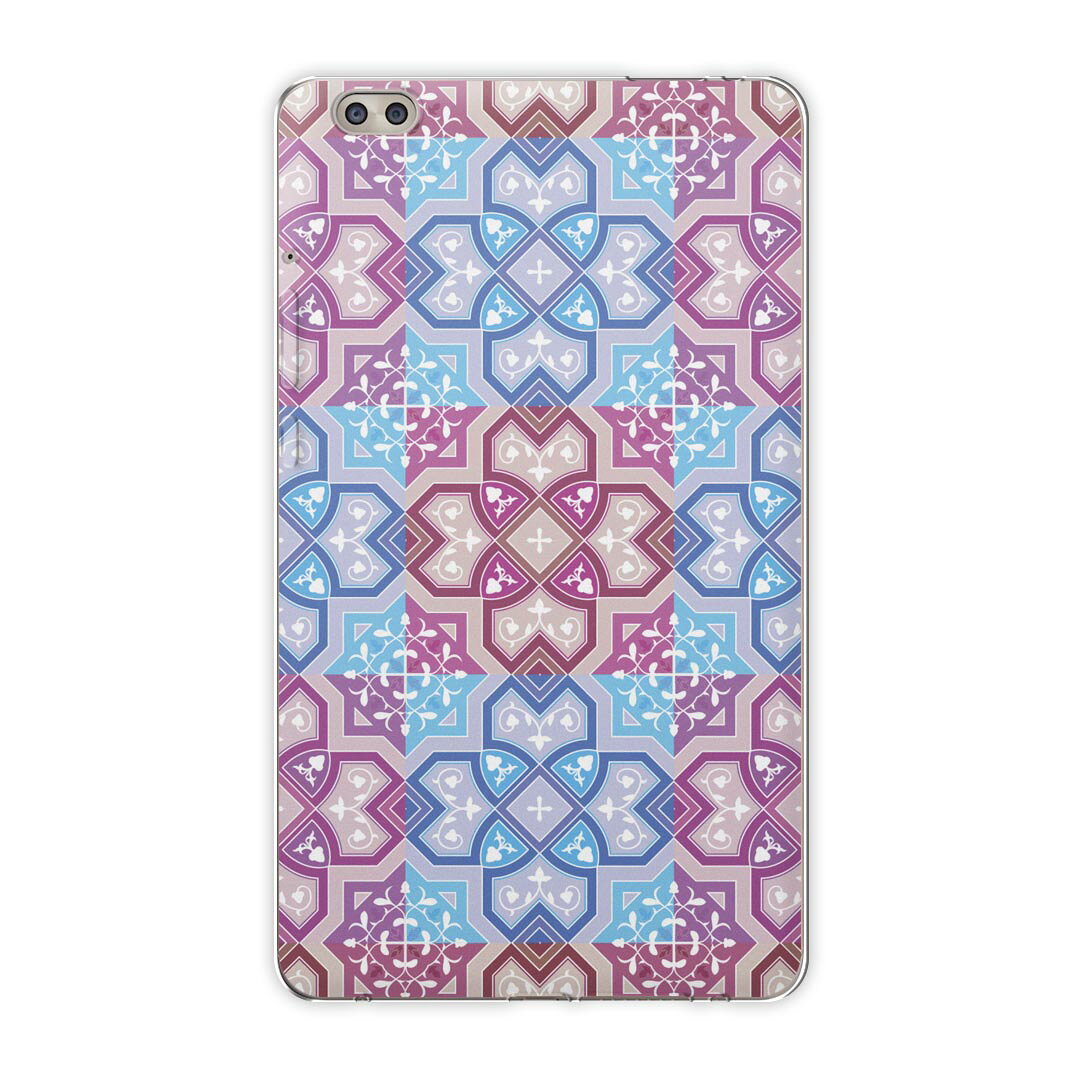 dtab compact d-02k docomo dタブ 用 タブレット ケース タブレット カバー TPU ソフトケース 000521 その他 紫　模様