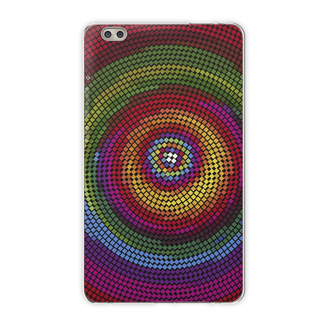 dtab compact d-02k docomo dタブ 用 タブレット ケース タブレット カバー TPU ソフトケース 000530 その他 カラフル　丸柄