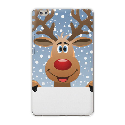 dtab compact d-02k docomo dタブ 用 タブレット ケース タブレット カバー TPU ソフトケース 001139 アニマル トナカイ 雪 クリスマス dtab compact d-02k docomo dタブ 用 タブレット ケース タブレット カバー TPU ソフトケース 001139 アニマル トナカイ 雪 クリスマス