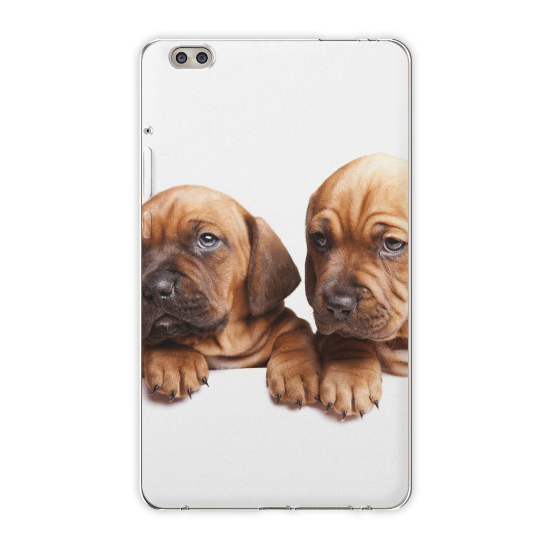 dtab compact d-02k docomo dタブ 用 タブレット ケース タブレット カバー TPU ソフトケース 001153 アニマル 犬　動物